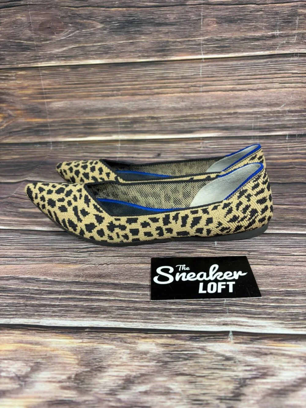 Rothy's The‎ Point Ballet Flats Leopard Print Women's Slip On Shoes Size 8